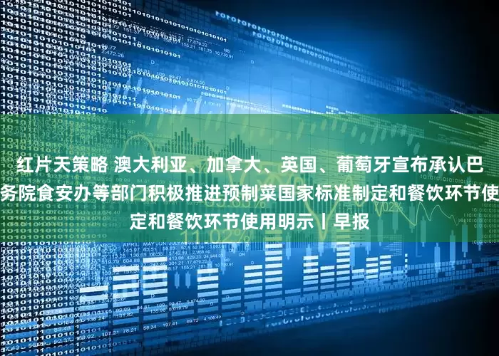 红片天策略 澳大利亚、加拿大、英国、葡萄牙宣布承认巴勒斯坦国；国务院食安办等部门积极推进预制菜国家标准制定和餐饮环节使用明示丨早报