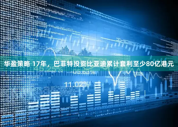 华盈策略 17年，巴菲特投资比亚迪累计套利至少80亿港元