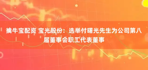 擒牛宝配资 宝光股份：选举付曙光先生为公司第八届董事会职工代表董事