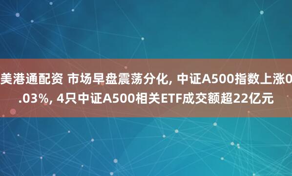美港通配资 市场早盘震荡分化, 中证A500指数上涨0.03%, 4只中证A500相关ETF成交额超22亿元